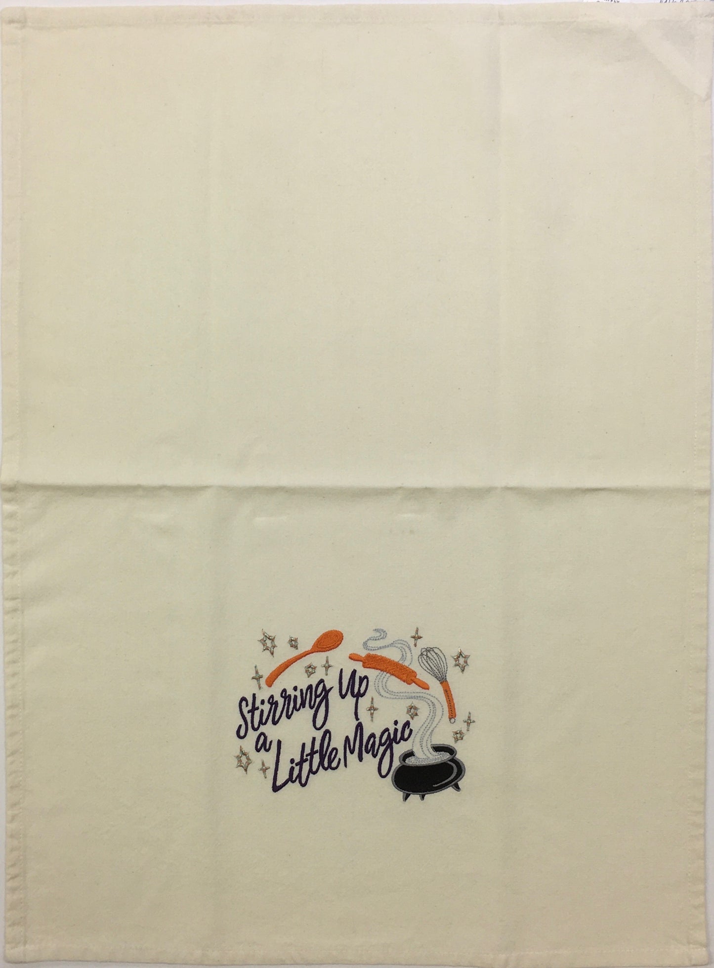 A LITTLE KITCHEN MAGIC TEA TOWEL