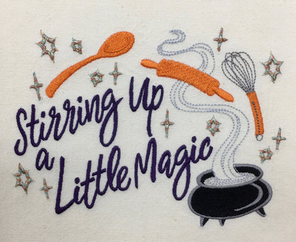 A LITTLE KITCHEN MAGIC TEA TOWEL