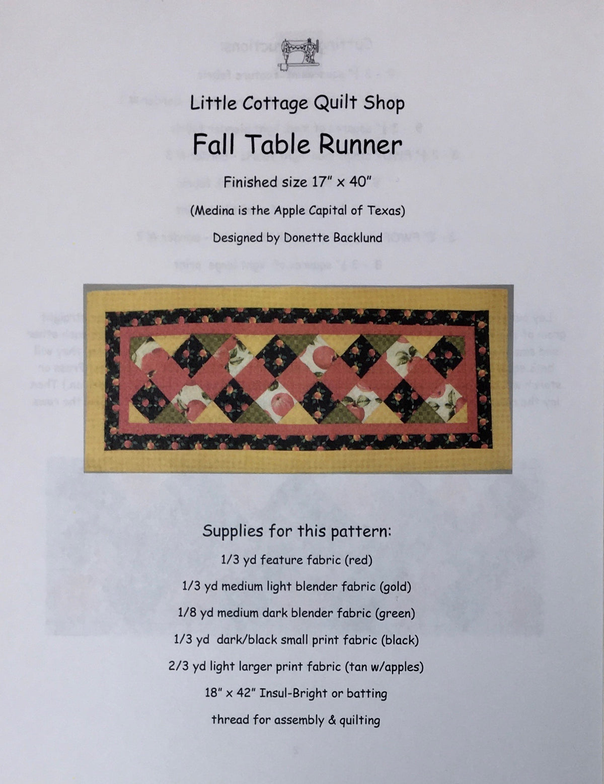FALL TABLE RUNNER