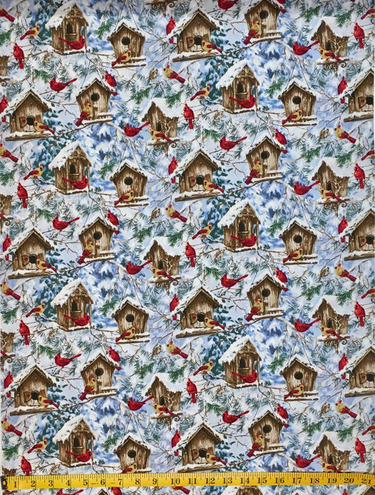 C5127 CARDINALS & BIRDHOUSES