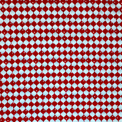HOLIDAY CHEER 9688-98 RED & GREY HARLEQUIN CHECK