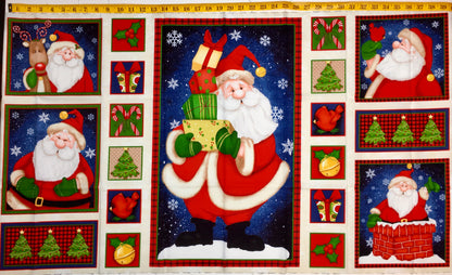 BELIEVE 6237P-87 SANTA BLOCKS PANEL