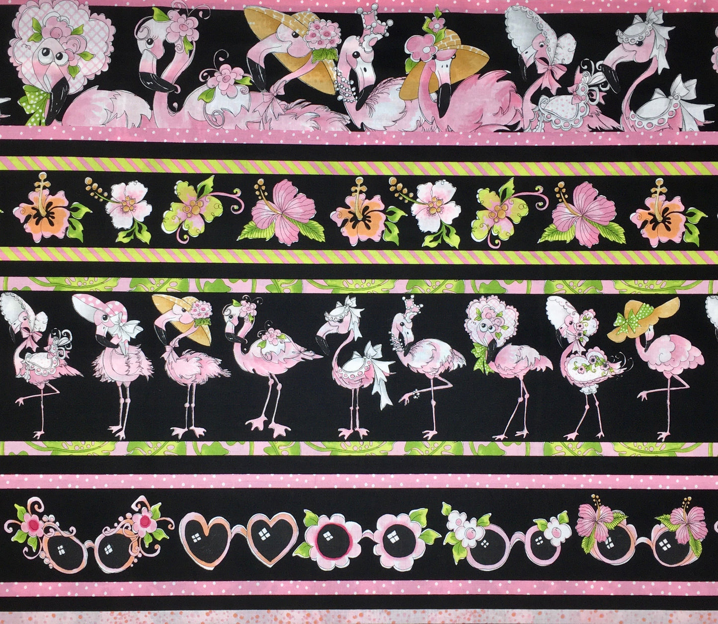 692-331 FLAMINGO BORDER PRINT