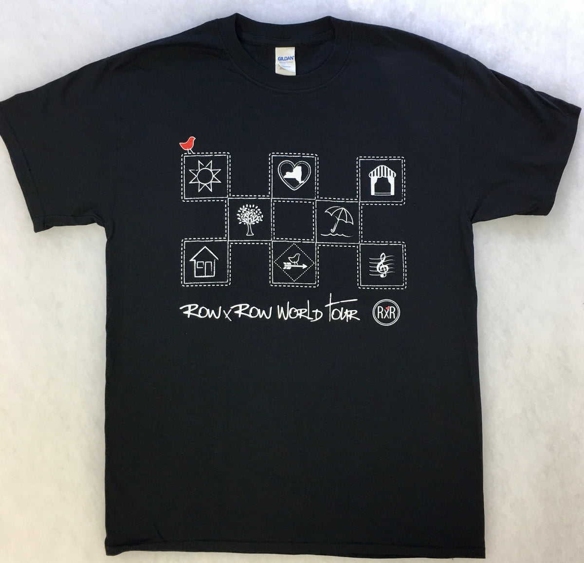 ROW BY ROW SEW MUSICAL TEE SHIRT M