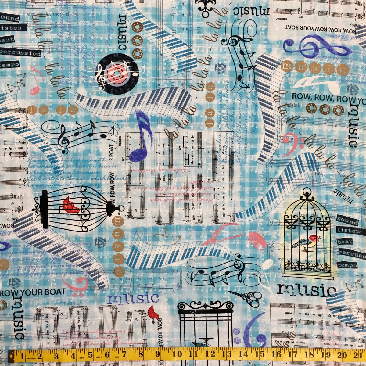 ROW BY ROW SEW MUSICAL C5934 BLU