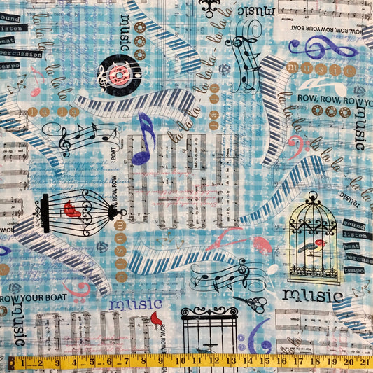 ROW BY ROW SEW MUSICAL C5934 BLU