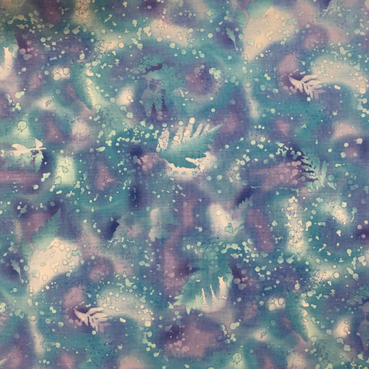 FOSSIL FERN-1U AQUA & LAVENDER