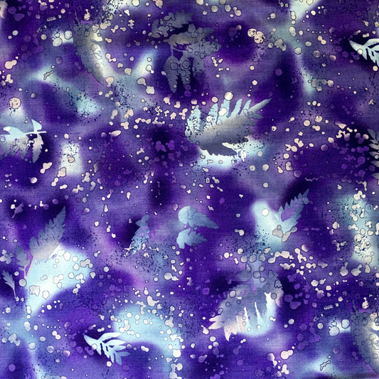 FOSSIL FERN-0Q - PURPLE/BLUE