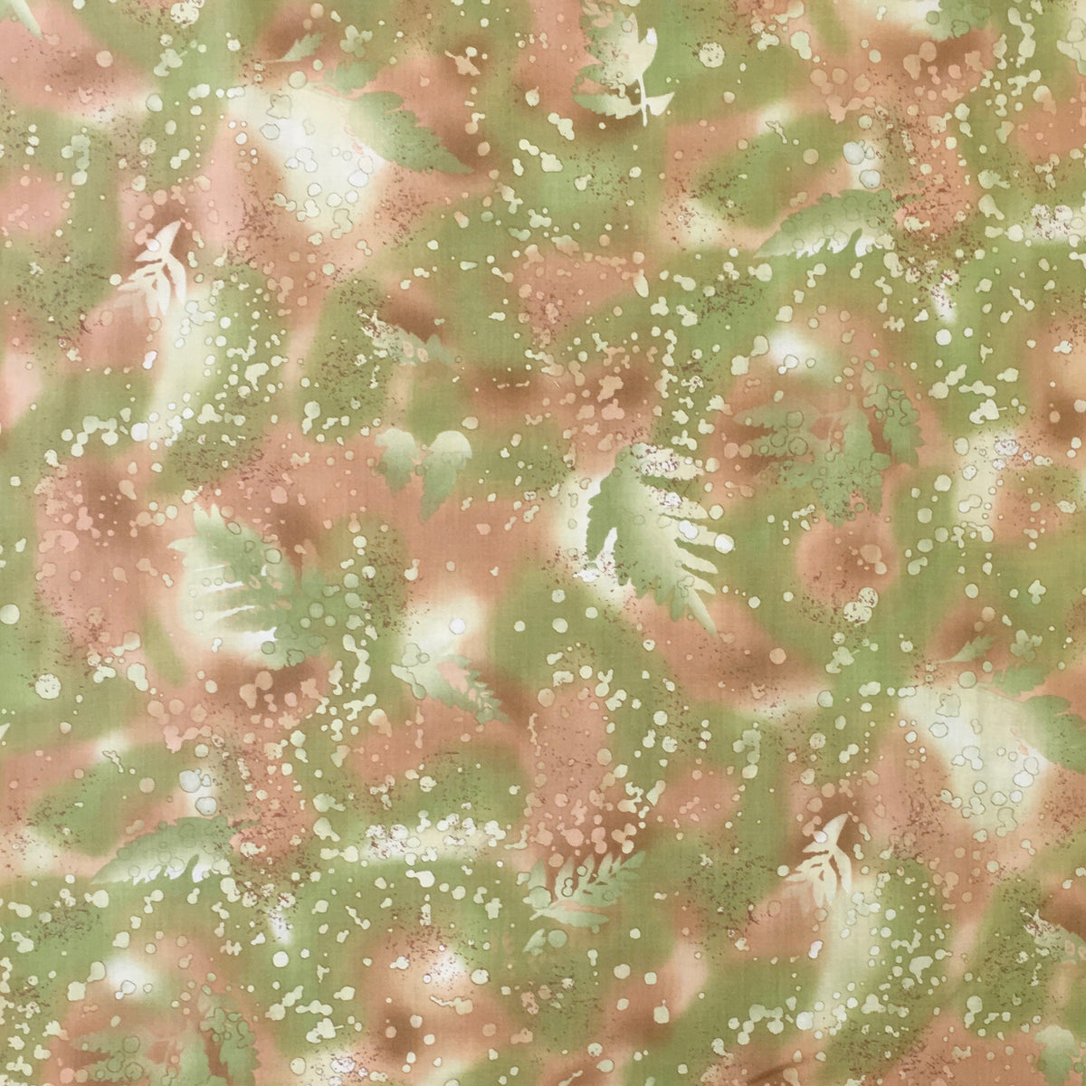 FOSSIL FERN-33 - LIGHT AVOCADO GREEN & TANS