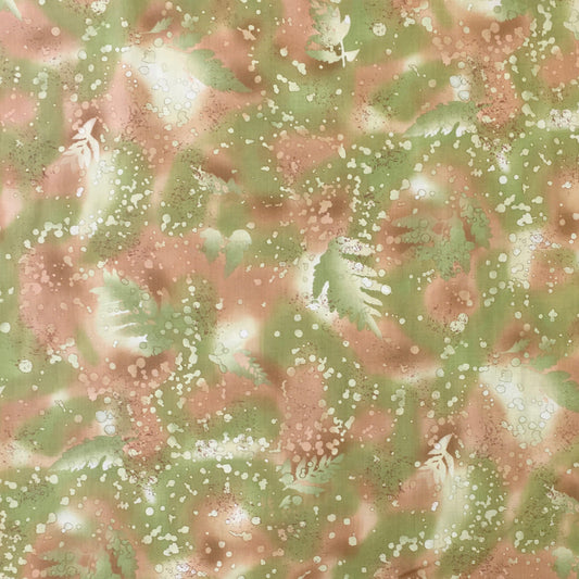 FOSSIL FERN-33 - LIGHT AVOCADO GREEN & TANS