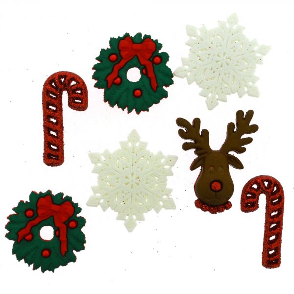 DECK THE HALLS-BUTTONS