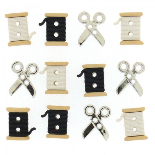 SEW CUTE SPOOLS/SCISSORS