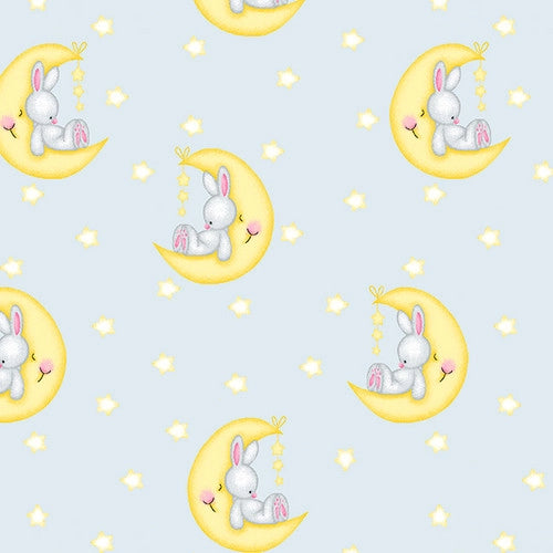 COMFY FLANNEL N-1015-90 BUNNIES GREY