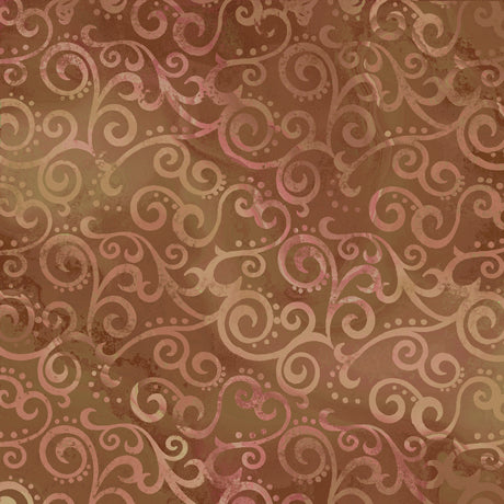 OMBRE SCROLL WIDE 24775-AT ROOTBEER BROWN