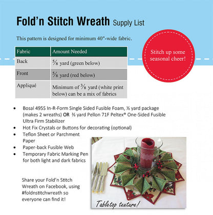 FOLD'N STITCH WREATH