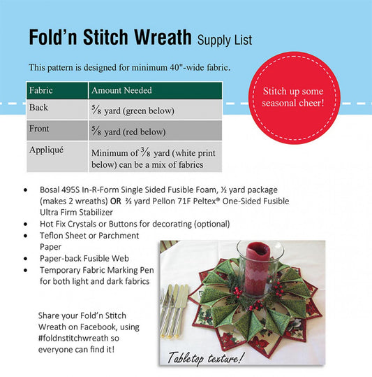 FOLD'N STITCH WREATH