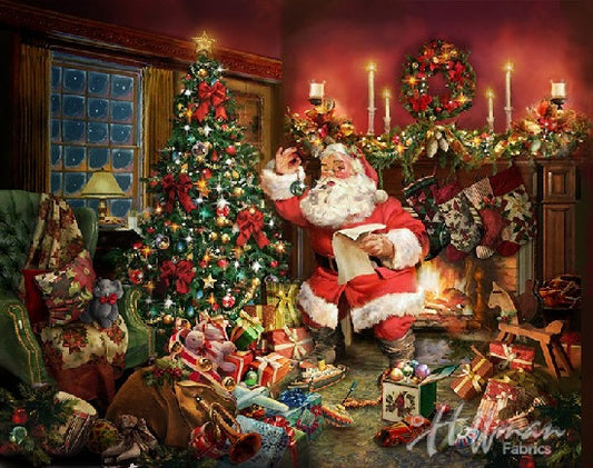 OL' ST. NICK Q4454-161- DIGITAL CHRISTMAS PANEL