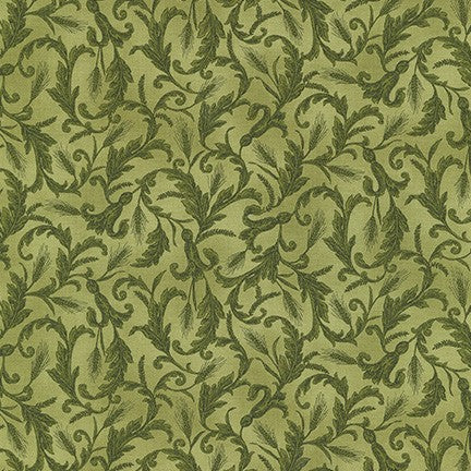 AUTUMN BEAUTIES GREEN 19316-7 SCROLL