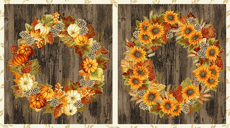 AUTUMN BEAUTIES METALLIC 19314P-191 WREATHES