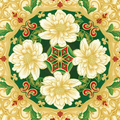 HOLIDAY FLOURISH 14 SRKM-19917-223 LG MEDALLIONS