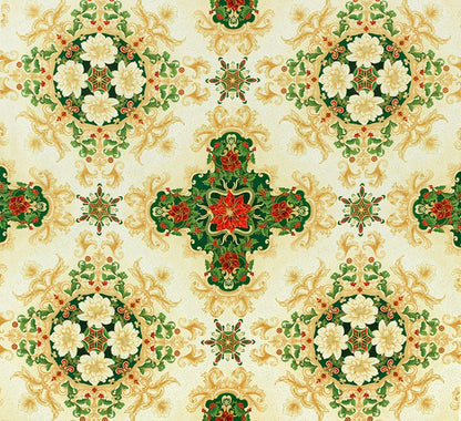 HOLIDAY FLOURISH 14 SRKM-19917-223 LG MEDALLIONS