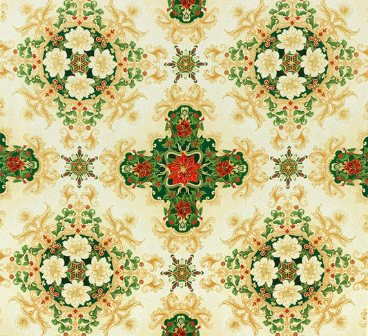 HOLIDAY FLOURISH 14 SRKM-19917-223 LG MEDALLIONS