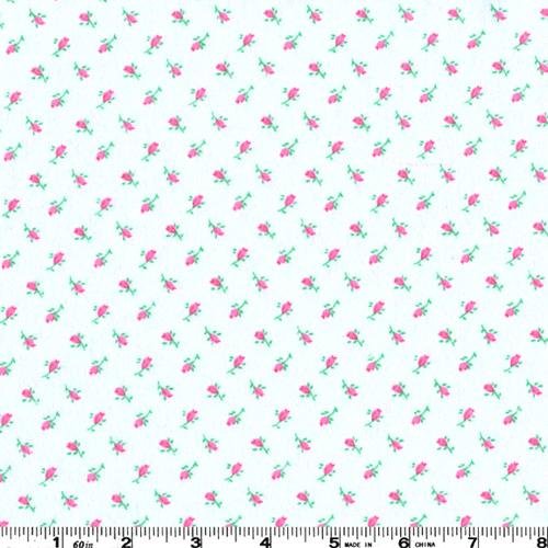 COMFY FLANNEL 753-P ROSEBUDS PINK