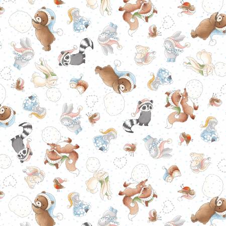 BUNNIES C7551-MULTI SNOW DAY