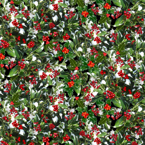 HOLLY BERRIES C7871 GREEN