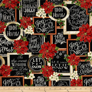 HOLIDAY BLACK CM4995 BLACK CHALK BOARD