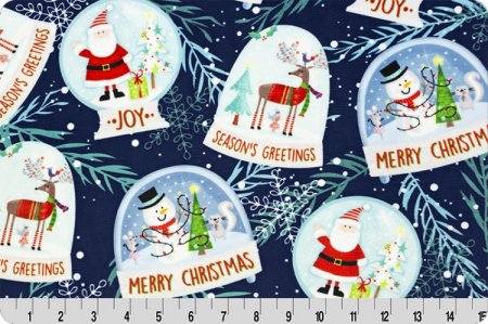 DIGITAL CUDDLE SNOW GLOBES NAVY