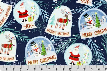 DIGITAL CUDDLE SNOW GLOBES NAVY