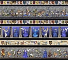 ENCHANTED KINGDOM BY DAN MORRIS 1644-2 MEDIEVAL BORDER