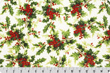 DIGITAL CUDDLE RED/WHITE POINSETTIA NATURAL/GOLD