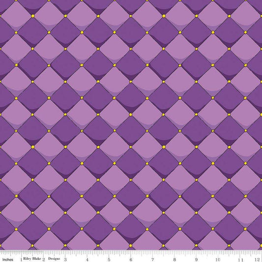 DRAGONS CHECKERED PURPLE C7665-PURPLE