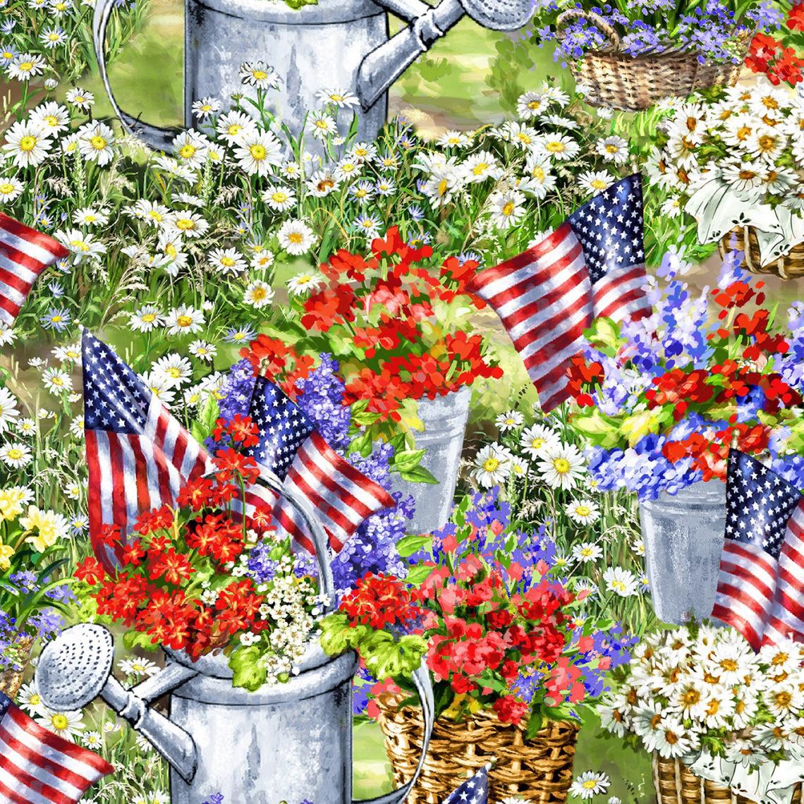 PATRIOTIC GARDEN C7254-MULTI