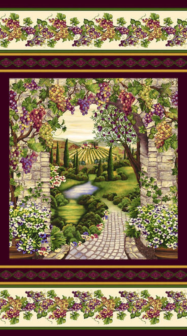VINEYARD GRAPEVINE 5019P PANEL