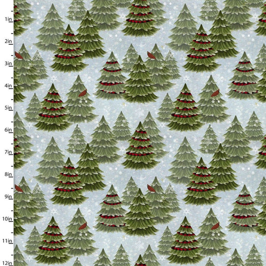JINGLE ALL THE WAY - CHRISTMAS TREES BLUE