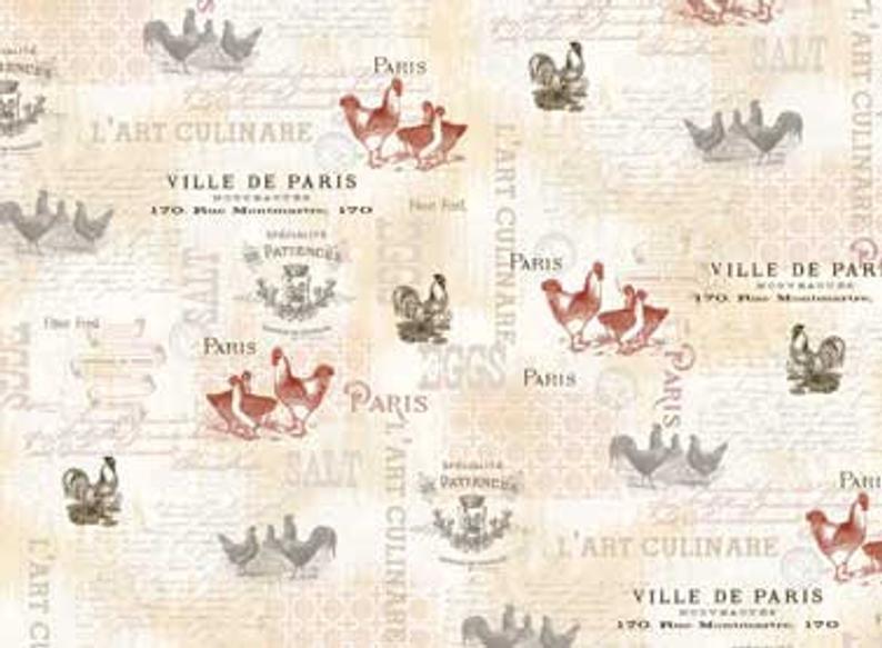 FRENCH COUNTRY ROOSTERS 25526-MUL1
