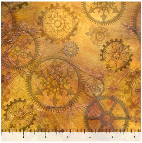 STEAMPUNK HALLOWEEN GEARS 27772-S ANTIQUE GOLD