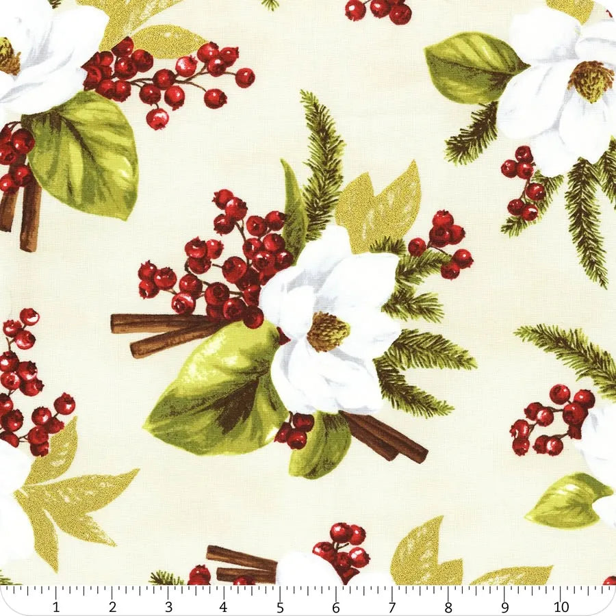 MEET MAGNOLIA R7677-134  PARCHMENT/GOLD