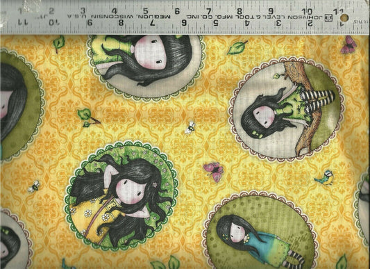 BIRDS OF A FEATHER 26204-S TOSSED PATCHES BUTTER