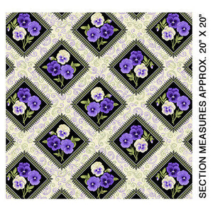 ACCENT ON PANSIES 02565-99 DIAMOND PATCH
