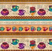 COFFEE BREAK 4447-44 BORDER PRINT